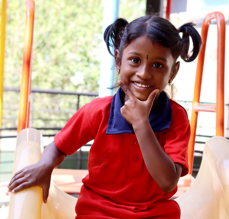Child participating in inclusive education