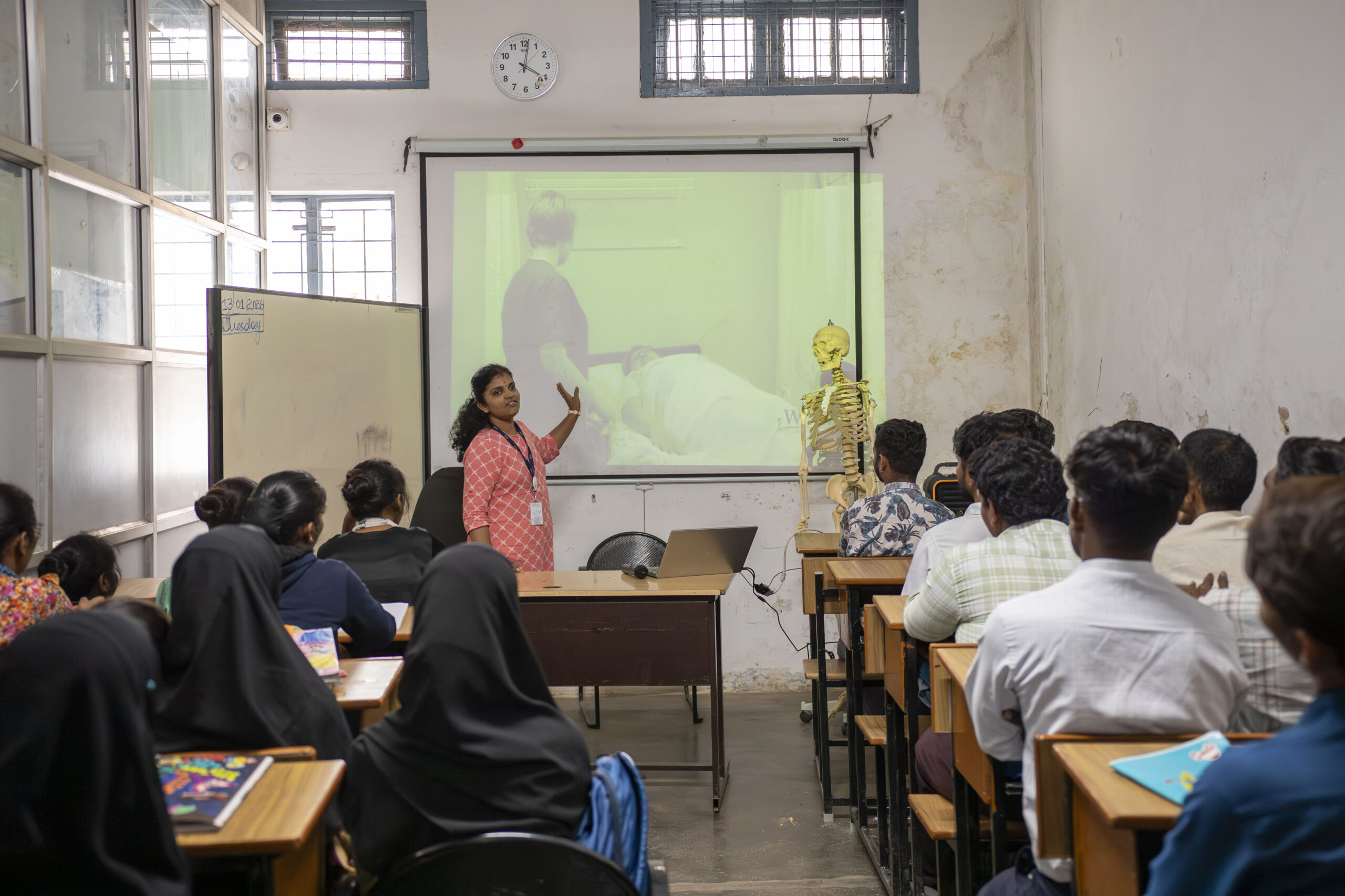 Students participating in an IDRR training programme